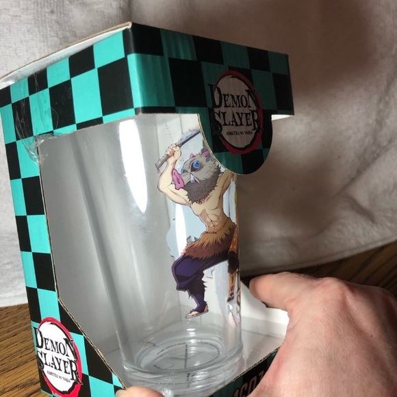 Demon Slayer anime 16 oz drinking glass with graphics - Picture 4 of 5